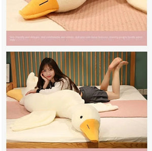 Planet Gates Big White Goose Hug Sleeping Pillow Plush Toy Duck Big Goose Doll Bed Pillow