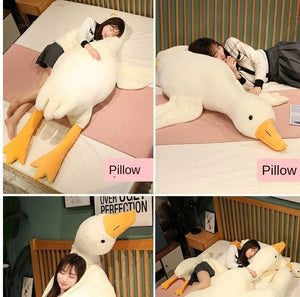 Planet Gates Big White Goose Hug Sleeping Pillow Plush Toy Duck Big Goose Doll Bed Pillow