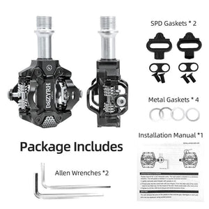 Planet Gates Bike Pedal Ultralight Aluminum  Sealed Bearings Road Bmx Mtb SPD Pedals Non-Slip Waterproof Bicycle Pedals
