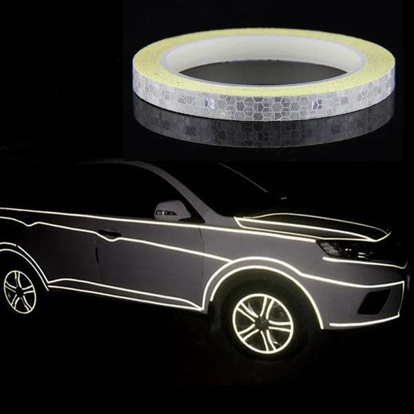 Planet Gates Bike Wheels Reflective Stickers Cycling Fluorescent Reflect Strip Adhesive Tape for 1cm*8m MTB Bicycle Warning Safety Decor Stic