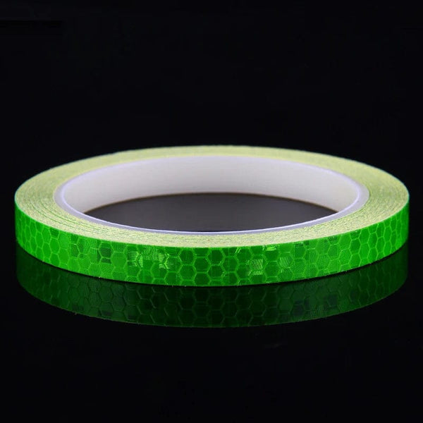 Planet Gates Bike Wheels Reflective Stickers Cycling Fluorescent Reflect Strip Adhesive Tape for 1cm*8m MTB Bicycle Warning Safety Decor Stic