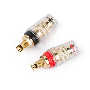 Planet Gates Binding Post Banana Plug Socket Gold Plated Speaker Terminal Amplifier Audio Connector Consumer Electronics Solid Hard Copper