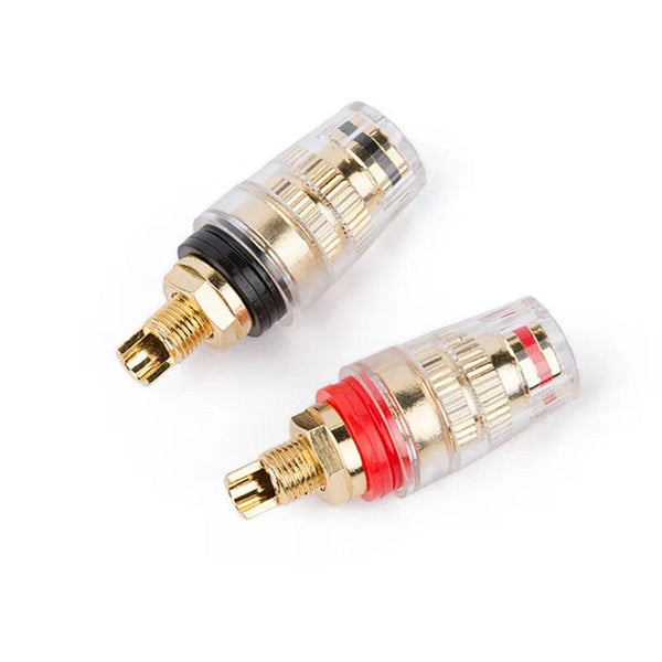 Planet Gates Binding Post Banana Plug Socket Gold Plated Speaker Terminal Amplifier Audio Connector Consumer Electronics Solid Hard Copper