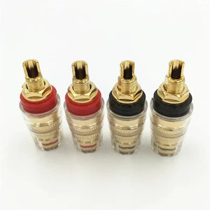 Planet Gates Binding Post Banana Plug Socket Gold Plated Speaker Terminal Amplifier Audio Connector Consumer Electronics Solid Hard Copper