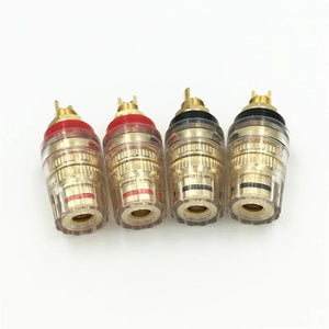 Planet Gates Binding Post Banana Plug Socket Gold Plated Speaker Terminal Amplifier Audio Connector Consumer Electronics Solid Hard Copper
