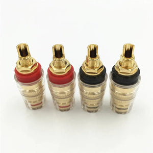 Planet Gates Binding Post Banana Plug Socket Gold Plated Speaker Terminal Amplifier Audio Connector Consumer Electronics Solid Hard Copper