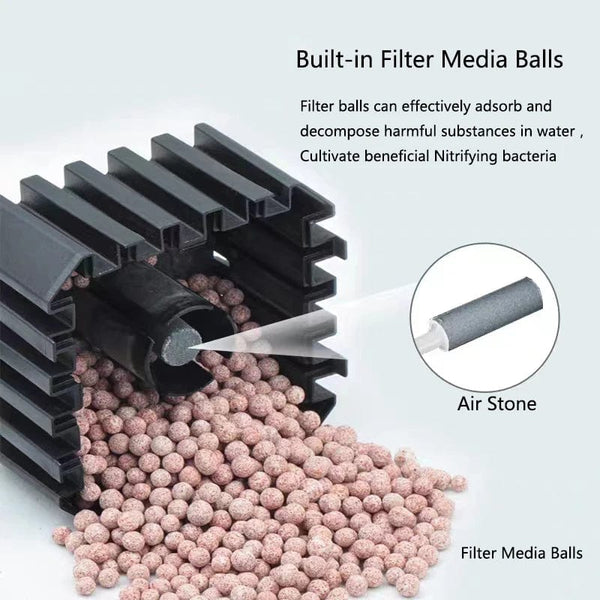 Planet Gates Bio Sponge Filter for Akvarium Fisketank Rekedam Luftpumpe Biokjemisk Filtrering Lydløs Skumsvamp Akvariumtilbehør
