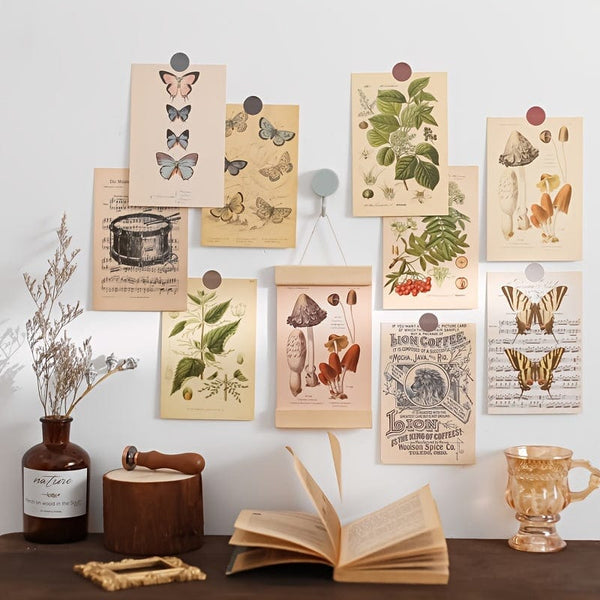 Planet Gates Biologist 30pcs/set Bio Postcards Botanical Department Wall Stickers, Room Decoration Cards, Beautiful Cards, 9.91cm*14.99cm