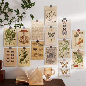 Planet Gates Biologist 30pcs/set Bio Postcards Botanical Department Wall Stickers, Room Decoration Cards, Beautiful Cards, 9.91cm*14.99cm