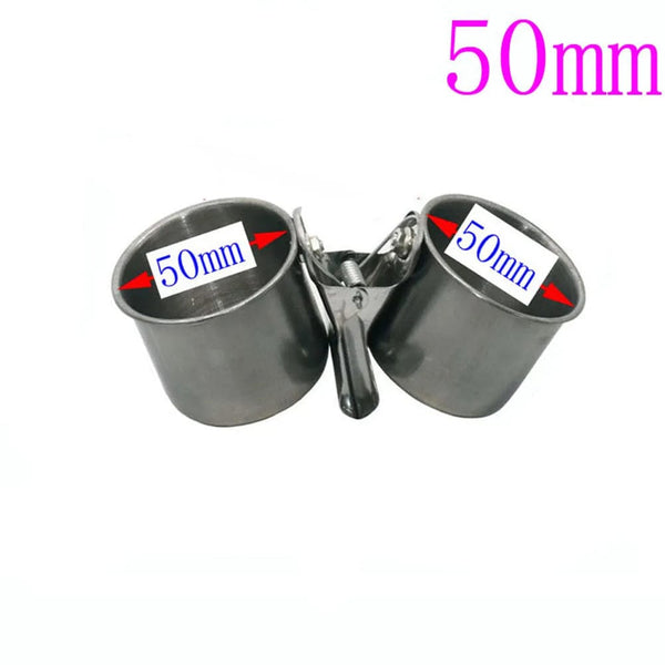 Planet Gates bird Feeding Double Cups Stainless Steel Parrot Cage Stand Bird Feeder Box Parrot Cups Bowls Container for Food Water Feeding