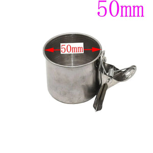 Planet Gates bird Feeding Double Cups Stainless Steel Parrot Cage Stand Bird Feeder Box Parrot Cups Bowls Container for Food Water Feeding