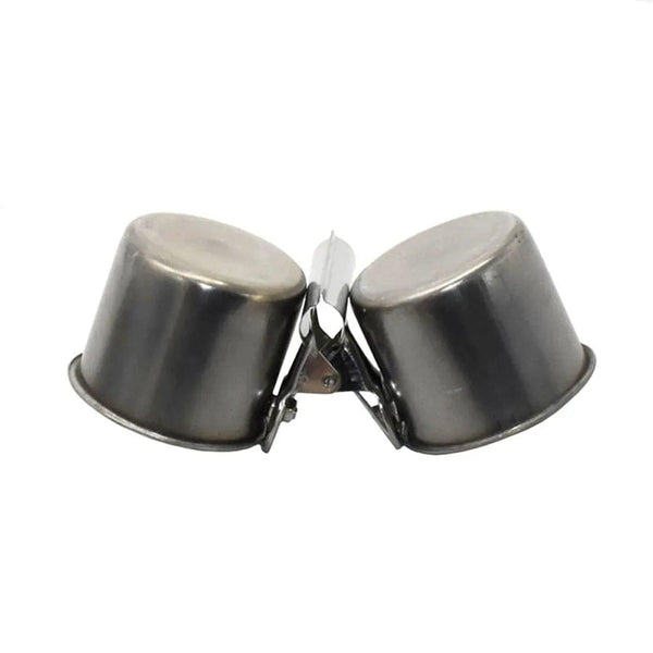 Planet Gates bird Feeding Double Cups Stainless Steel Parrot Cage Stand Bird Feeder Box Parrot Cups Bowls Container for Food Water Feeding