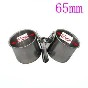 Planet Gates bird Feeding Double Cups Stainless Steel Parrot Cage Stand Bird Feeder Box Parrot Cups Bowls Container for Food Water Feeding