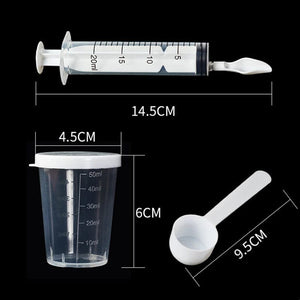Planet Gates Bird Parrot Feeder Spoon with Manual Syringe Baby Bird Water Milk Medicine Feeding Syringe 20ml