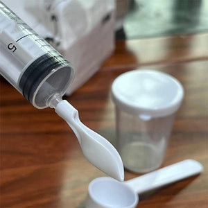 Planet Gates Bird Parrot Feeder Spoon with Manual Syringe Baby Bird Water Milk Medicine Feeding Syringe 20ml