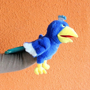 Planet Gates Bird Soft Stuffed Toy Doll Parrot Owl Eagle Flamingo Peacock Cospaly Plush Doll Educational Baby Toys Kawaii Hand Finger Puppet