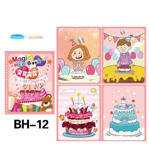 Planet Gates Birthday B Children Painting Drawing Toys Reusable Coloring Book Magic Water Drawing Book Sensory Early Education Toys for Kids