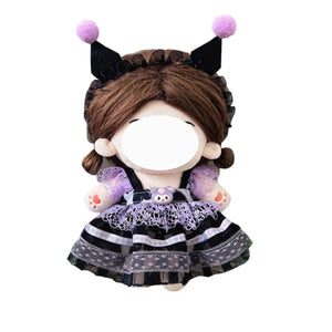 Planet Gates BK-14 / Only clothes / CHINA Pretty Dress Clothes for 20cm Cotton Plush Toys Dress Up Clothing Princess Skirt Cute Casual Suit Socks Set Girls Brithday Gift