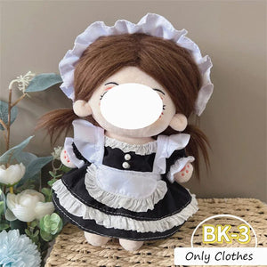 Planet Gates BK-14 / Only clothes / CHINA Pretty Dress Clothes for 20cm Cotton Plush Toys Dress Up Clothing Princess Skirt Cute Casual Suit Socks Set Girls Brithday Gift