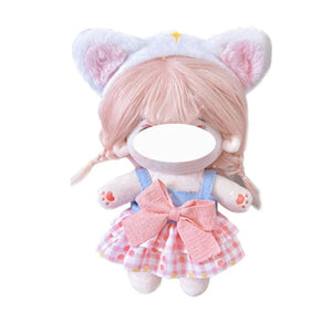 Planet Gates BK-14 / Only clothes / CHINA Pretty Dress Clothes for 20cm Cotton Plush Toys Dress Up Clothing Princess Skirt Cute Casual Suit Socks Set Girls Brithday Gift