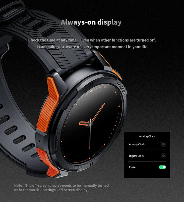 Planet Gates BK add BK Steel C25 Smart Watches For Men AMOLED Screen 1.43" 1ATM Waterproof Heart Rate Monitor Sports Smartwatch Blue Tooth Call Women Fitness