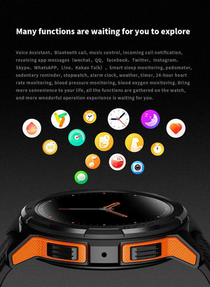 Planet Gates BK add BK Steel C25 Smart Watches For Men AMOLED Screen 1.43" 1ATM Waterproof Heart Rate Monitor Sports Smartwatch Blue Tooth Call Women Fitness