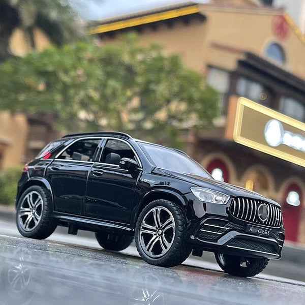 Planet Gates Black 1:32 GLE 63S SUV Alloy Car Model Diecast Metal Toy Vehicles Car Model High Simulation Sound and Light Collection Childrens Gift