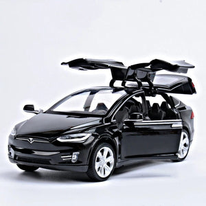 Planet Gates Black 1:32 Simulation MODEL X Alloy Car Model Diecasts & Toy Vehicles Decoration Sound Light Kid Toys For Children Christmas Gifts Boy