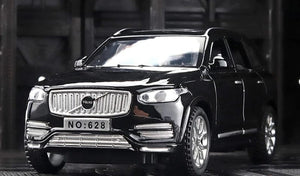 Planet Gates Black 1:32 XC90 SUV Alloy Car Model Toys Metal Diecast Simulation Off Road Vehicle Model Sound Light Collection Boy Hobbies Collection