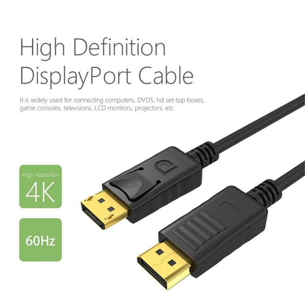 Planet Gates black / 1.8m Dp To Hdmi Cable 1.8m 4k HD Adapter Cable Computer Monitor Cable Converts Large Dp To Hdmi