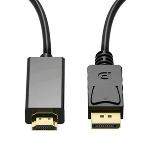 Planet Gates black / 1.8m Dp To Hdmi Cable 1.8m 4k HD Adapter Cable Computer Monitor Cable Converts Large Dp To Hdmi