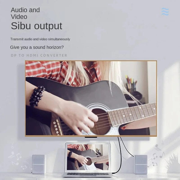 Planet Gates black / 1.8m Dp To Hdmi Cable 1.8m 4k HD Adapter Cable Computer Monitor Cable Converts Large Dp To Hdmi