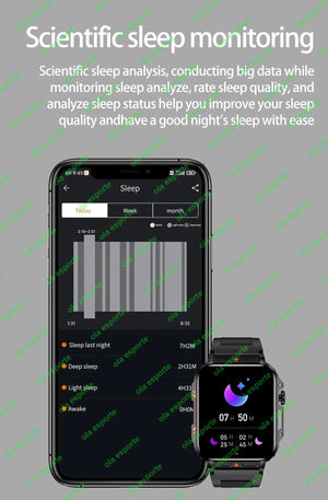 Planet Gates Black 1.91 Outdoor Military Smart Watch Men Bluetooth Call Amoled Smartwatch For Android IOS IP68 Waterproof Sports Fitness Watches