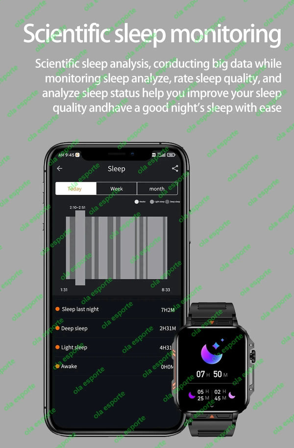 Planet Gates Black 1.91 Outdoor Military Smart Watch Men Bluetooth Call Amoled Smartwatch For Android IOS IP68 Waterproof Sports Fitness Watches