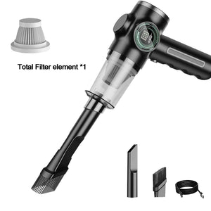 Planet Gates Black 1 Pcs Filter Xiaomi 1290000Pa 5-in-1 Cordless Car Vacuum Cleaner Portable Strong Suction Vacuum Cleaner Handheld Mini Car Appliance