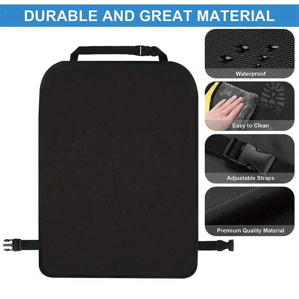 Planet Gates Black 1 Piece Of Car Seat Anti-kick Pad, Seat Backrest Anti-kick Pad, Rear Seat Protective Pad Seat Cover Car Accessories, Christmas Gift