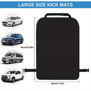 Planet Gates Black 1 Piece Of Car Seat Anti-kick Pad, Seat Backrest Anti-kick Pad, Rear Seat Protective Pad Seat Cover Car Accessories, Christmas Gift