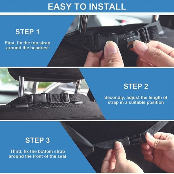 Planet Gates Black 1 Piece Of Car Seat Anti-kick Pad, Seat Backrest Anti-kick Pad, Rear Seat Protective Pad Seat Cover Car Accessories, Christmas Gift