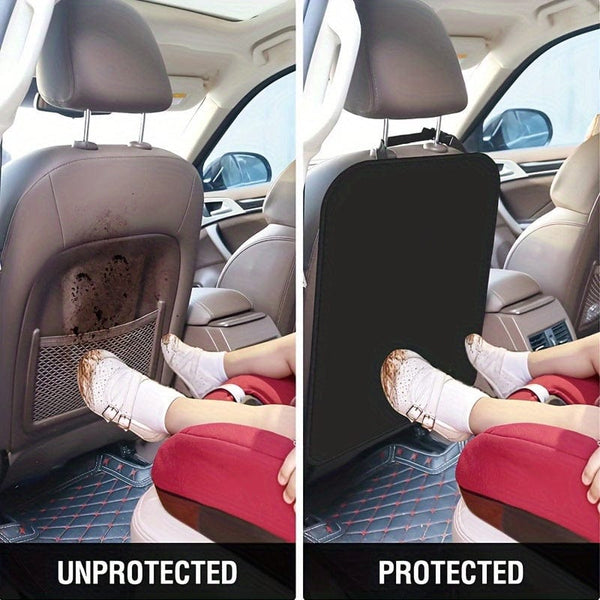 Planet Gates Black 1 Piece Of Car Seat Anti-kick Pad, Seat Backrest Anti-kick Pad, Rear Seat Protective Pad Seat Cover Car Accessories, Christmas Gift