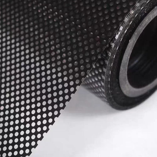 Planet Gates Black 1 roll Stained Glass Window Privacy Film - Non-Adhesive, UV Sun Blocking, One-Way Perforated, Black Vinyl Stickers for Bathroom Door Coverings and Printable Engraved Designs