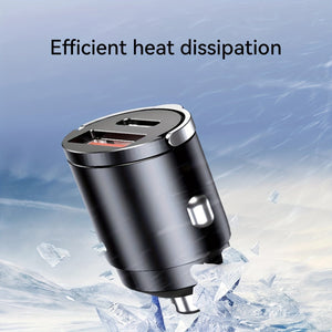 Planet Gates Black 100w Car Charger Super Fast Charger Metal One Tow Two Car Charger Flash Charger Mini Pull Ring New Pd Car Charger Car Electronic