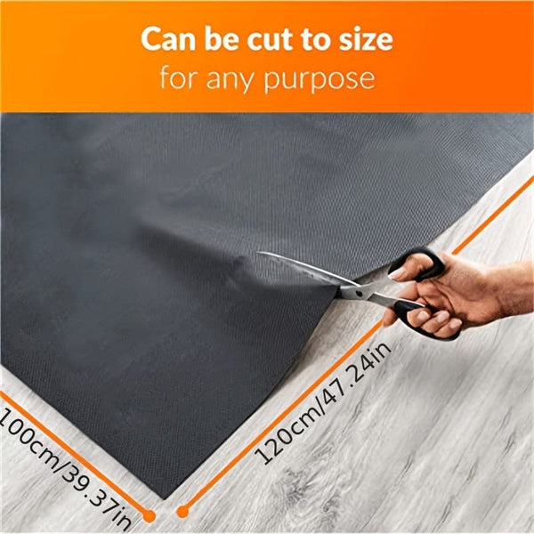 Planet Gates Black / 100X120CM Waterproof Anti-slip Mat, Can Be Cut To Size, Boot Mat For A Firm Hold In The Car, Universal Non-slip Protective Mat For Camping, Trunk, Dog Box Etc