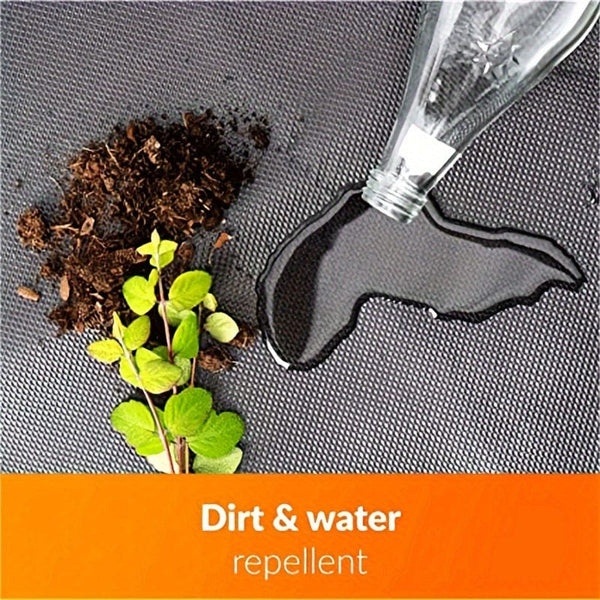 Planet Gates Black / 100X120CM Waterproof Anti-slip Mat, Can Be Cut To Size, Boot Mat For A Firm Hold In The Car, Universal Non-slip Protective Mat For Camping, Trunk, Dog Box Etc