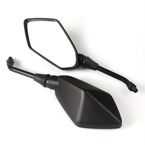 Planet Gates Black-10mm 2pcs Universial 10mm Motorcycle Rear View Mirrors Safety Mirrors, Motorcycle Rearview Side Mirrors ATV UTV Scooter Accessories