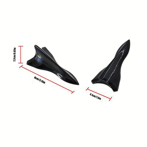 Planet Gates Black 10pcs Car Exterior Trim Items Car Trim Roof Tail Black Shark Fin General Purpose Pointed Carbon Fiber Bumper Car Roof Modification Kit Wind Knife