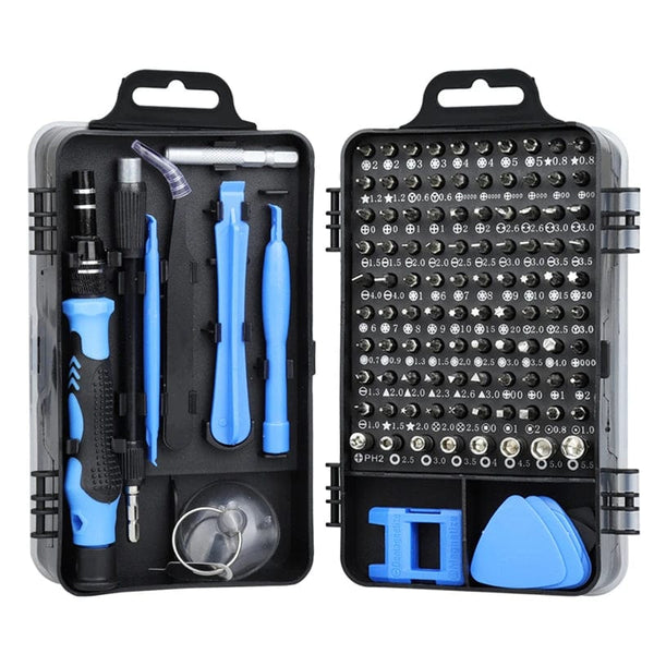 Planet Gates black 115pcs/lot Magnetic Screwdriver Bit Set Precision Multi Hand Tool Torx Hex Screw Drivers for Computer Phone Repair Tools Boxes