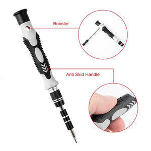 Planet Gates black 115pcs/lot Magnetic Screwdriver Bit Set Precision Multi Hand Tool Torx Hex Screw Drivers for Computer Phone Repair Tools Boxes