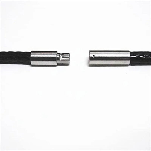 Planet Gates Black 15x170 1.5/2/3mm Black Red Bracelet Stainless Steel Clasp For Women Man Couple Leather String Homme Hand Thread Male Jewelry Trending