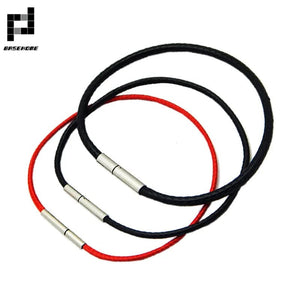 Planet Gates Black 15x170 1.5/2/3mm Black Red Bracelet Stainless Steel Clasp For Women Man Couple Leather String Homme Hand Thread Male Jewelry Trending