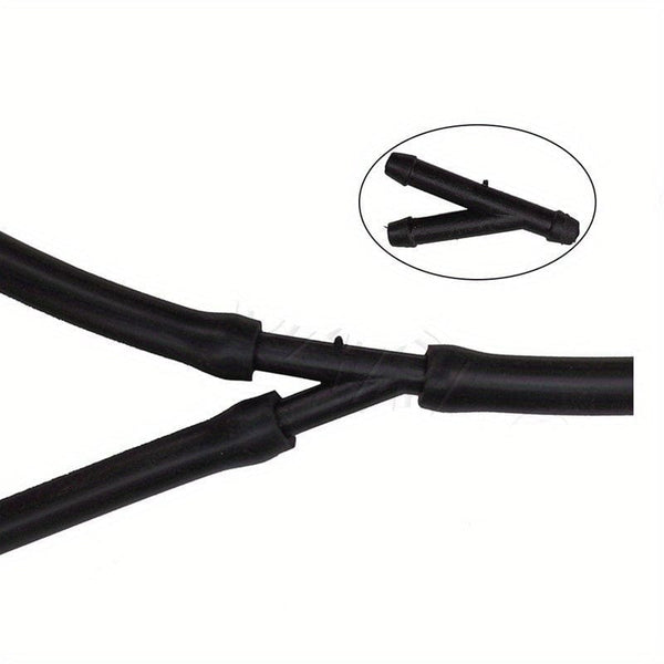 Planet Gates Black / 18pcs 18pcs Windscreen Washer Joiner: 3-Way Y-Piece Connectors for Air, Fuel, Water, Petrol & Wiper Nozzles